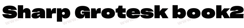 Sharp Grotesk book25字体转换